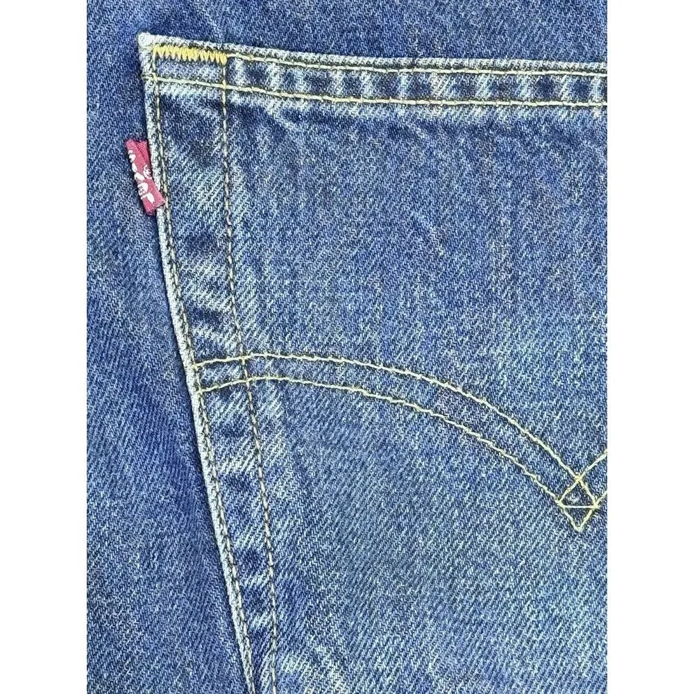 Levis 505 VINTAGE 89'Jeans‎ Blue Regular Fit Straight Leg Denim 38Wx30L.